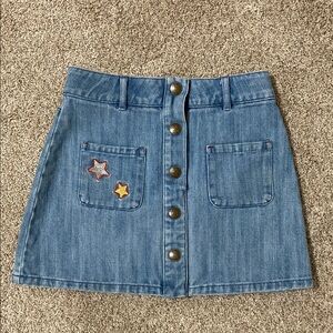 Mini Boden Harry Potter Blue A-Line Embellished Mini Skirt